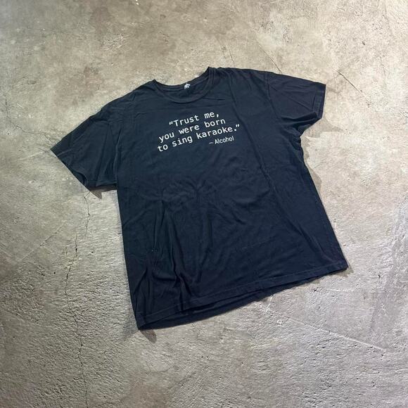 Black Funny Karaoke Graphic T-Shirt - Picture 4 of 8